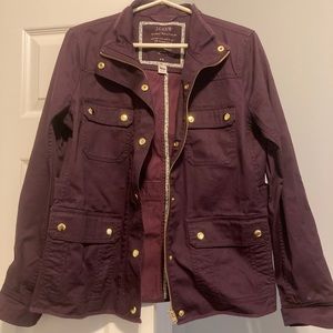 J. Crew women’s field jacket medium burgundy